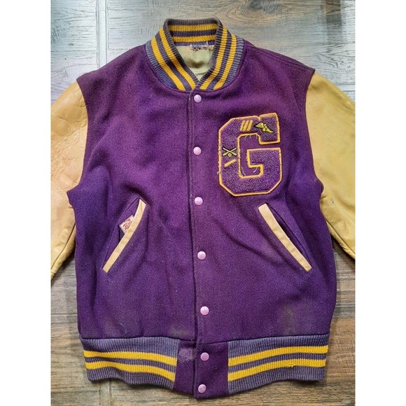 VTG 50S? MARSHALL GAMEMASTER  College Varsity Jacket. Big G.  Baseball & Track - Picture 4 of 16